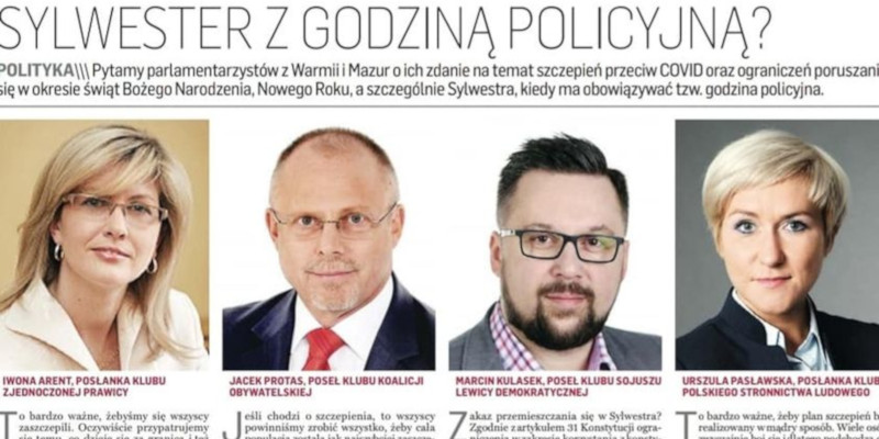 Gazeta OlsztyÅ„ska: Sylwester z godzinÄ… policyjnÄ…?